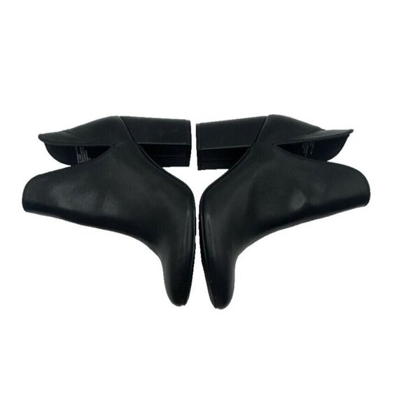 Madden Girl Chunky Black Faux Leather Ankle Booties Heeled Boots Sz 6.5 M Boho - Picture 3 of 11